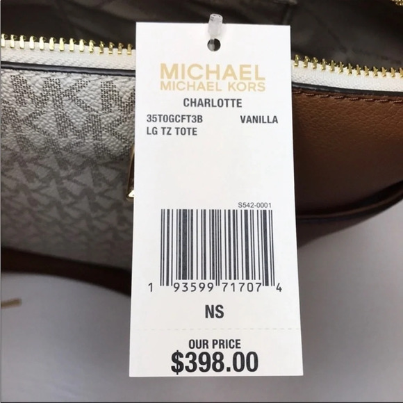 Michael Kors Charlotte LG TZ Tote
Vanilla Leather - Picture 9 of 9